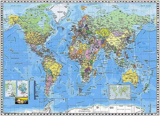 world map wallpaper mural. World Map Wall Mural PR94055