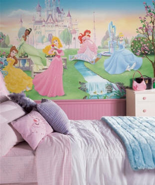 Disney Dancing Princess Wall Mural by Roommates 