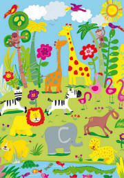 Jungle Friends Wall Mural 418 by Ideal Decor