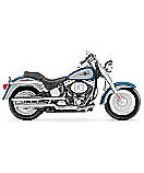 Harley Fatboy Bike blue wall murals