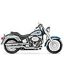 Harley Fatboy Bike blue Children's Wall Murals