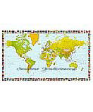 World Map 655 wallpaper wall mural