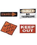 4 pack Precut Signs wallpaper wall mural