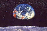 Earth/Moon Wall Mural by Komar 8-019