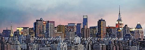 Manhattan Cityscape Wall Mural by Ideal Decor 370 DM370