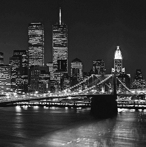 Brooklyn Bridge B & W Wall Mural 417 by Ideal Decor