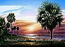 Palmetto Sunrise york wallpaper wall mural