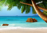 Secluded Beach Peel & Stick Canvas Wall Mural 