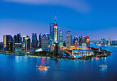 Shanghai Skyline Wall Mural DM135