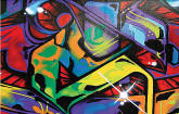 Graffiti Mural by Blonder UMB91058