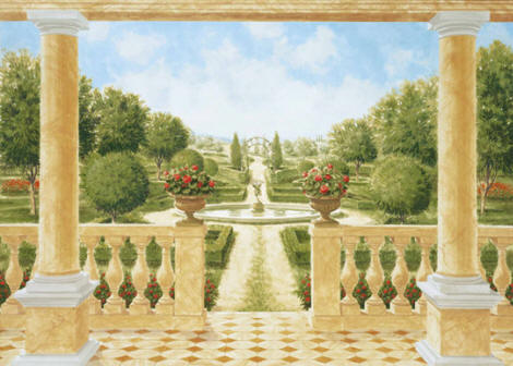 Trompe L'oeil Giardino All Italiana