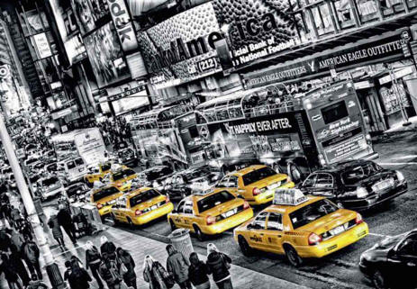 Cabs Queue Wall Mural DM116