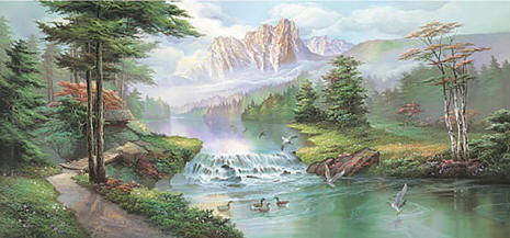 Running Brook Wall Mural 1437