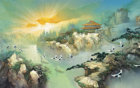 Shangri-La 1449 Wall Mural