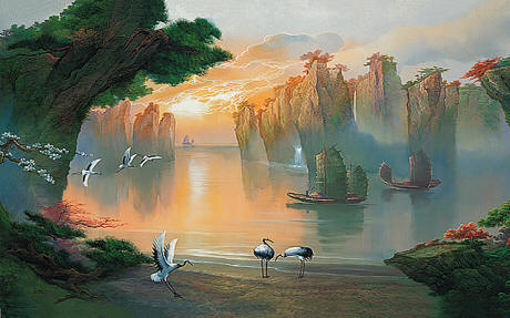 Secret Lagoon Wall Mural PR1815