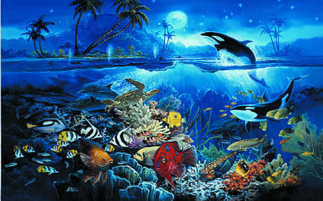 Tropical Fish Mural PR1818