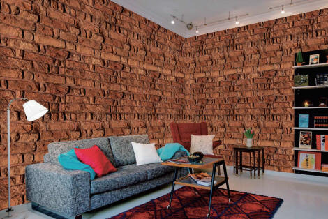 Red Brick Wall Mural 8094