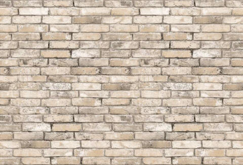 White Brick Wall Mural 8098