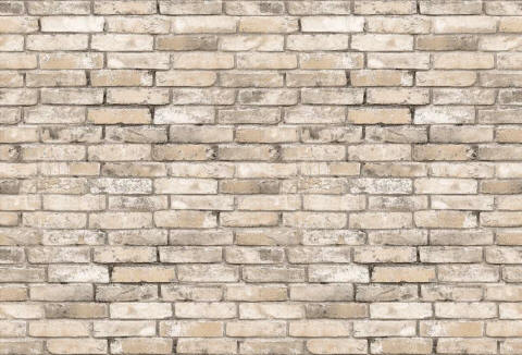 White Brick Wall Mural 8098