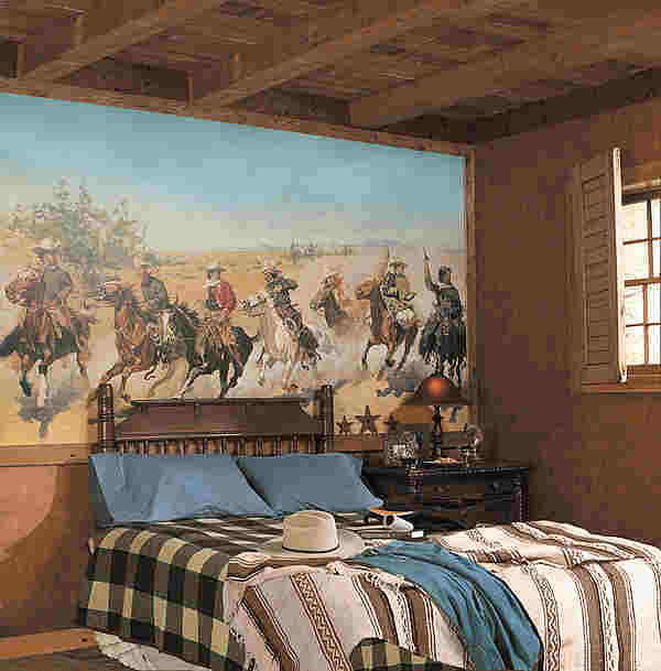 Charging Riders Wall Mural  