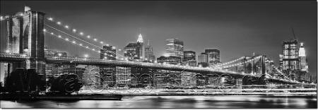 New York Brooklyn Bridge Black & White 4-320 Wall Mural by Komar