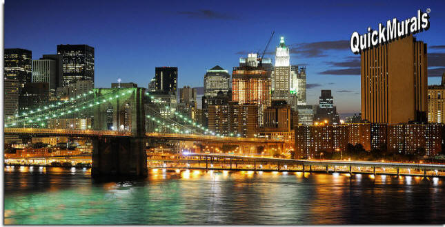 Brooklyn Bridge Peel & Stick Canvas Wall Mural