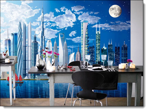 World's Tallest Buildings 120 DM120 Wall Mural by Ideal Decor