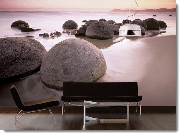 Moeraki Boulders Wall Mural 285 DM285 roomsetting