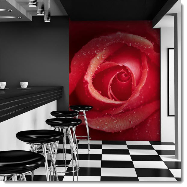 Rose Wall Mural DM368 roomsetting