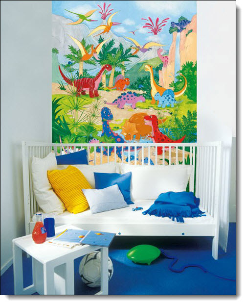 Dino World Wall Mural by Ideal decor DM430 roomsetting