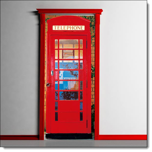 Telephone Box Door Mural by Ideal Decor