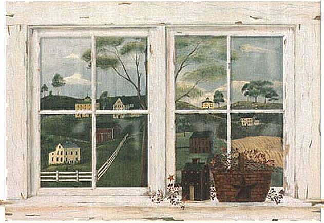 Country Scenic Window Mural RF3673M