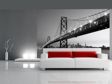 San Francisco Skyline Wall Mural DM134 roomsetting