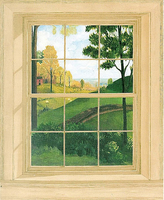 Primitive Window Wall Mural UR2066M