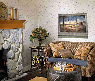 Rustic Window Wall Mural WD4302M