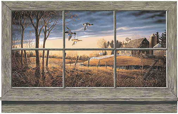  York Rustic Window WD4302M wall mural