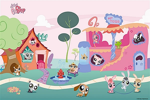 Littlest Pet Shop Mural JL1184M by Roommates