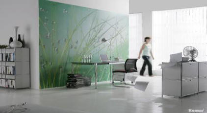 Aqua Wall Mural by Komar 8-889 Roomsetting