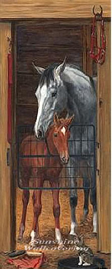 Stable Door Accent Mural