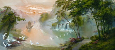 Oriental Paradise Wall Mural