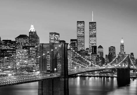 Brooklyn Bridge B&W Wall Mural WG138