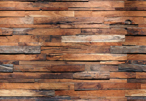 Reclaimed Wood Wall Mural DM150 by Ideal Decor