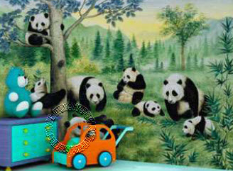 Pandas wall mural PR1810