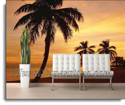 Island Sunset Wall Mural DS8023 