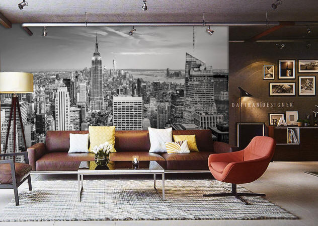 New York Skyline Wall Mural 