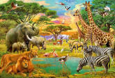 On Safari Wall Mural DM154 by Ideal Decor