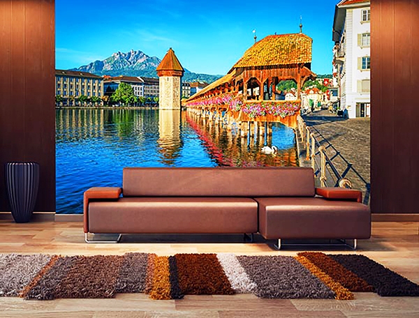 Lucerne Switzerland Wall Mural DM157 by Ideal Decor