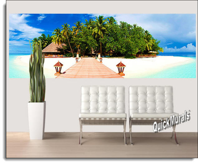 Mirihi Island Peel & Stick Wall Mural Roomsetting