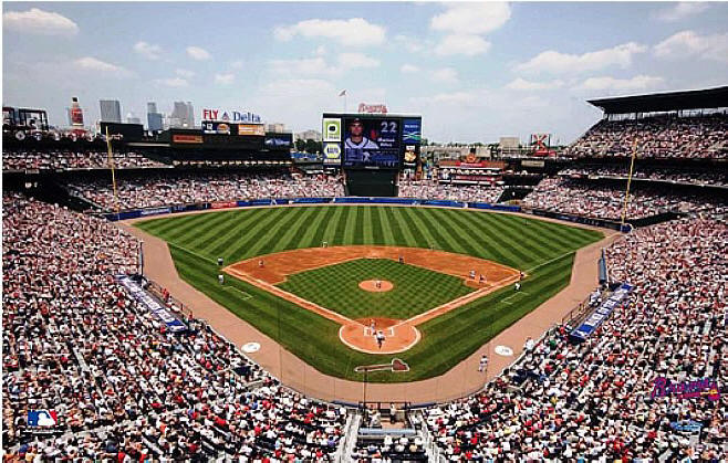 Atlanta Braves Turner Field Wall Mural