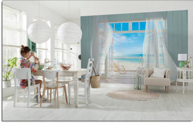 Malibu Wall Mural 8-956 by Komar room